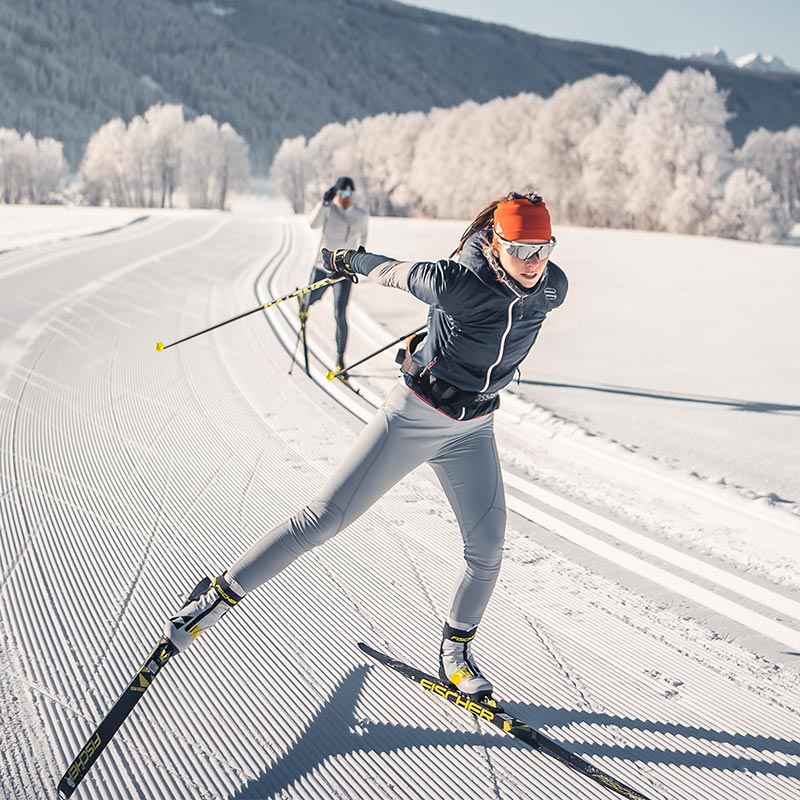 langlaufen rodeln schlitten proihof villnoess eisacktal dolomiten suedtirol winterurlaub